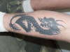 leg dragon tattoo