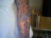 Phoenix, left sleeve, forearm tattoo
