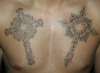 Two Crosses tattoo