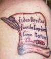 scroll faustian contract tattoo