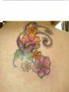 Butterfly & Flowers tattoo