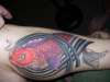 Rocks koi tattoo