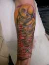 Skeletal Embrace tattoo