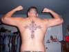 cross on my back tattoo