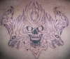 Skull Back Piece tattoo