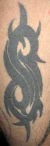 Hubby's Slipknot S tat tattoo