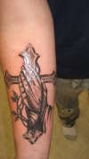 prayn hands tattoo