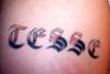 M nickname (TESSE) tattoo