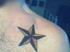 nautical star Oriole colors tattoo