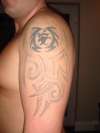 Tribal - Left arm tattoo