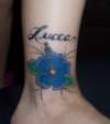 Luccas flower tattoo