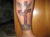 crown cross and dove tattoo