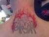 three skulls tattoo