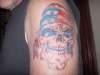 biker skull tattoo