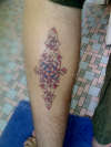 celtic leg tattoo