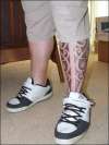 leg front view tattoo