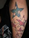 stars with flag tattoo