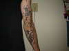 Back of arm tattoo