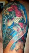 Koi half sleeve tattoo