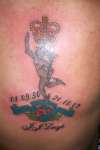 Rememberance Royal signals cap badge tattoo