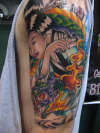 Geisha/Dragon tattoo