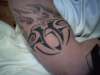TRIBAL WITH FLAMES tattoo