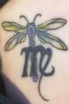 dragonfly/virgo tattoo