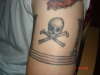 skull and bones tattoo