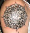 aztec calendar tattoo