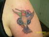 Humming bird tattoo