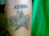 star and banner tattoo