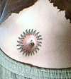 Flaming Red Sun tattoo