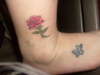 Rose and Butterfly tattoo