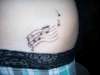 music notes tattoo