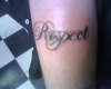 Respect tattoo