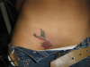 Hummingbird feeds tattoo