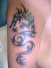 tribal dragon tattoo