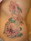custom flowers tattoo