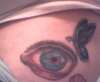 Eye and Butterfly tattoo