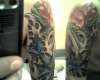 lotus sleeve tattoo