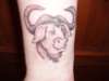 GNU Free Software Logo tattoo
