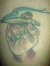 Spliff in hand tattoo