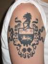 Family crest tattoo