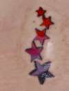 Lower Back Stars tattoo
