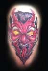 (flash) red devil tattoo