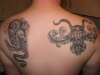 both back tattoos