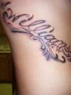 Last name tattoo
