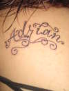 "ADRIAN" tattoo