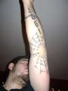 Spiderweb tattoo