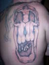 dali skull/ lil dawg tattoo